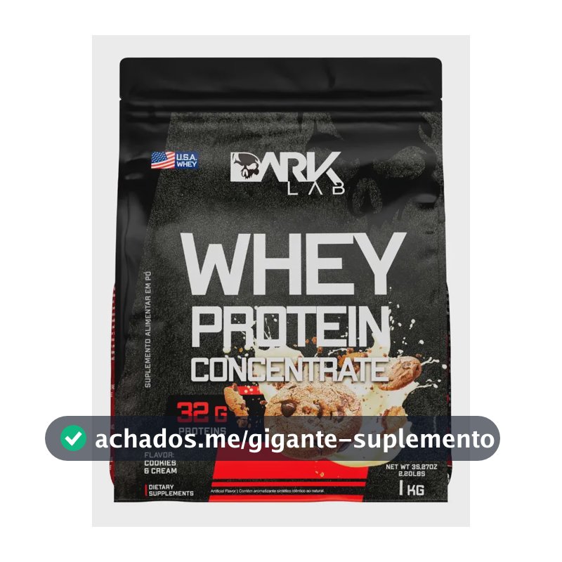 Whey Protein Concentrado 1kg Cookies & Cream Dark Lab