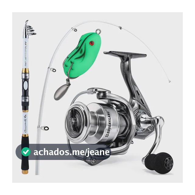 Kit De Pesca Vara Telescópica 2,70/3,0m + Molinete 5,2:1