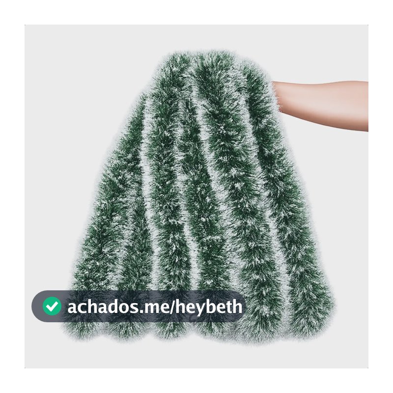 Kit 20 Metros Festão Natalino Verde Natal Árvore Decoração Verde Nevado