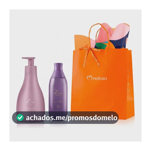 Kit Presente Luna: Body Splash Fascinante 200ml + Hidratante Corporal 300ml + Sacola P