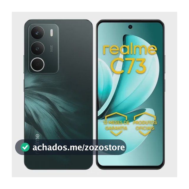 Celular Smartphone Realme C73 128gb 4gb Ram Dual Sim 120hz 6000mAh Verde