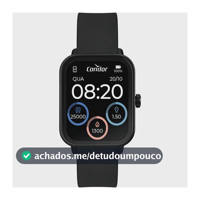 Smartwatch Relógio Condor Preto - Cosmart1aa/8p