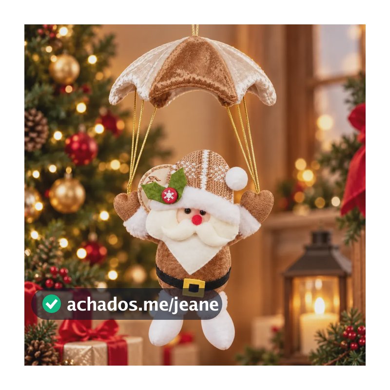 Enfeite Natalino Noel Paraquedista