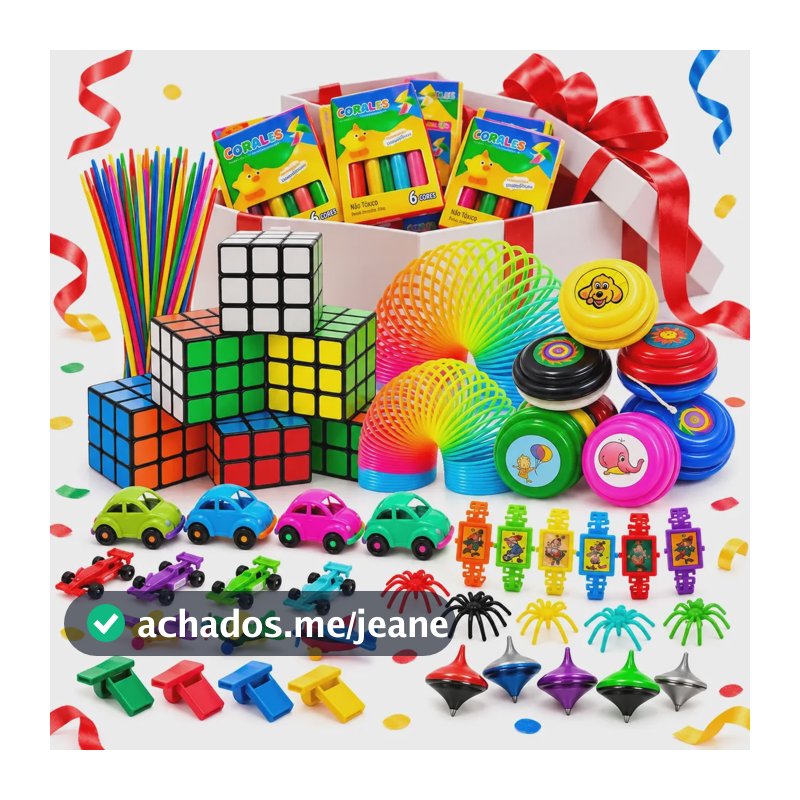 Kit 100 Brinquedos Dia Das Crianças Lembrancinha Atacado