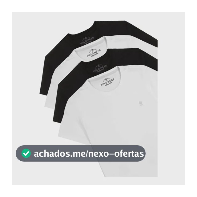Kit 4 Camisetas Masculinas Polo Wear Sortido Sortido G Liso