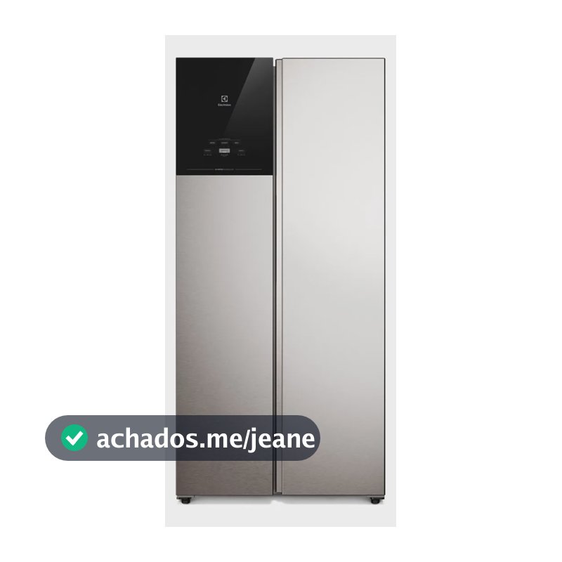 Geladeira Es40s 431l Frost Free Side By Side Electrolux Inox Bivolt