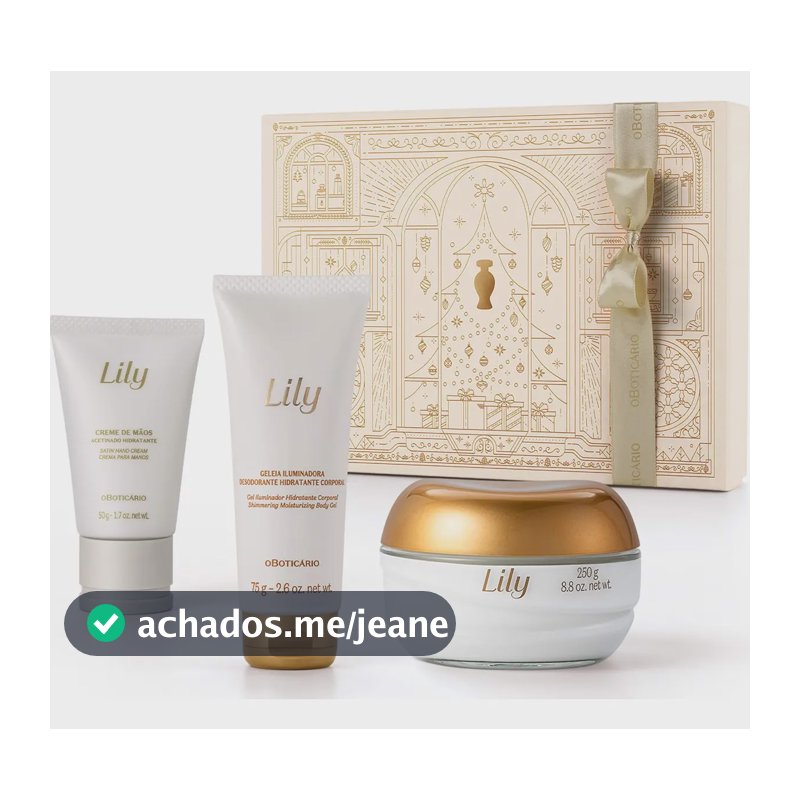 Presente Feminino Kit Lily Acetinados O Boticário