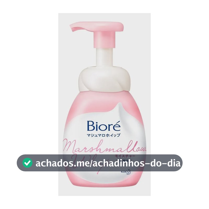 Sabonete Facial em Espuma Bioré Marshmallow Whip para Todos os Tipos de Pele