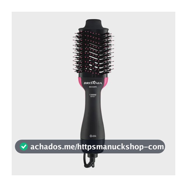 Britânia Escova Secadora Bec02pr 4 Em 1 1300w Cor Preto e Rosa