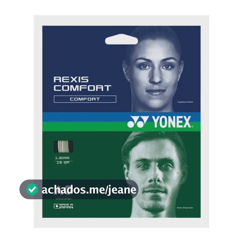 Corda Yonex Rexis 1.30mm Comfort - Set Individual Branco