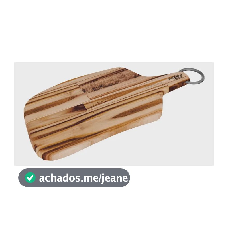 Tábua De Corte Woodart De Madeira Pinus Domenic -37cm X 19cm