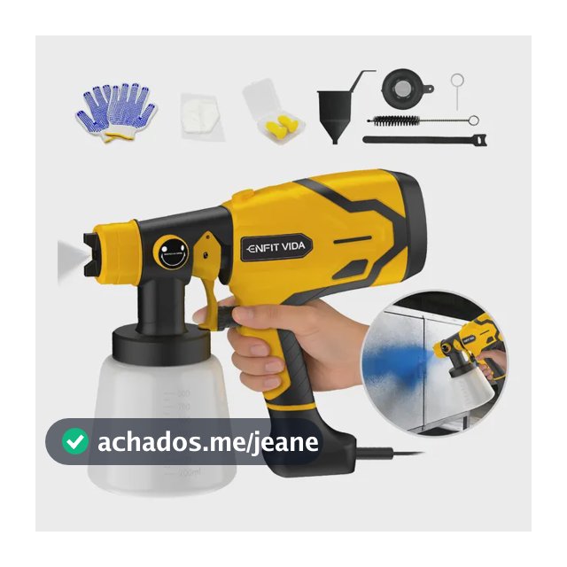 Pistola De Pintura Hvlp Portátil 550w 800ml Pulverizador