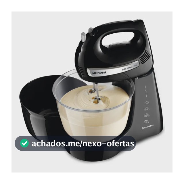 Batedeira Bella Massa, Mondial, 500W - B-23 NP