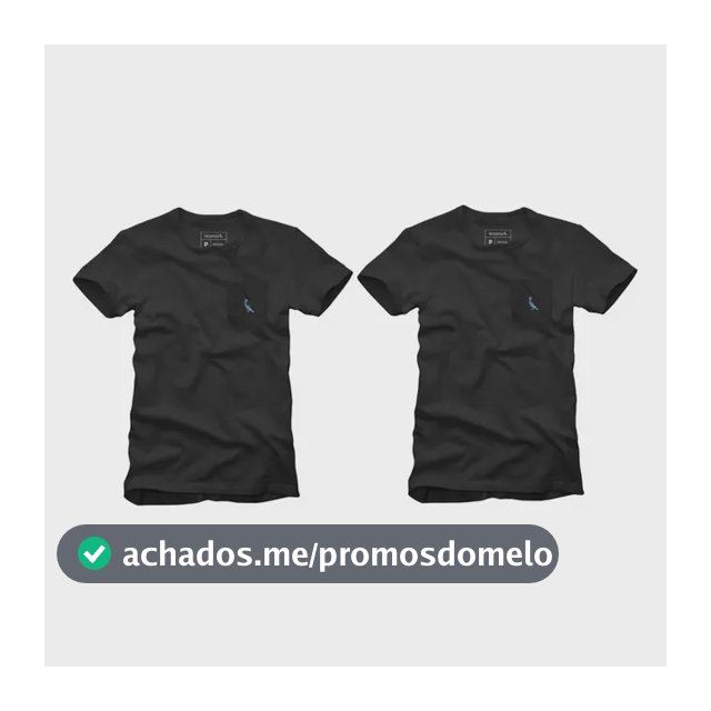 Kit 2 Camisetas Bolso Cb Pica-pau Xadrez Reserva