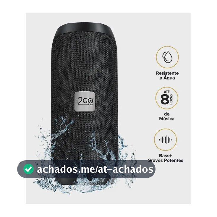 Caixa De Som Bluetooth Essential Sound GO i2GO 10w Rms Resistente à Água e até 8h de Bateria