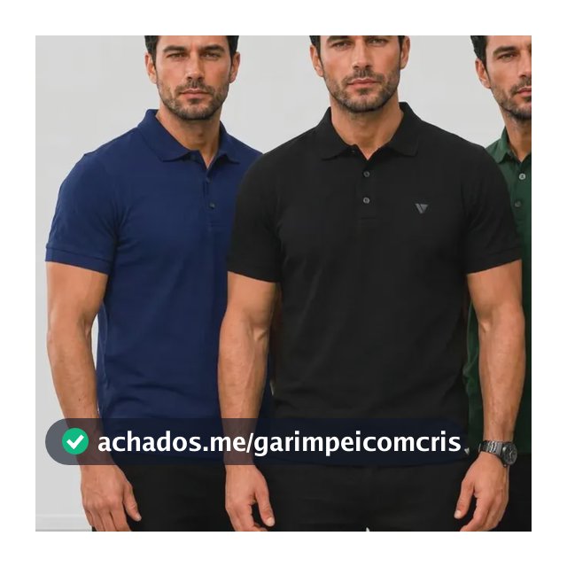 Kit 3 Camisas Masculina Gola Polo Voker Alta Qualidade