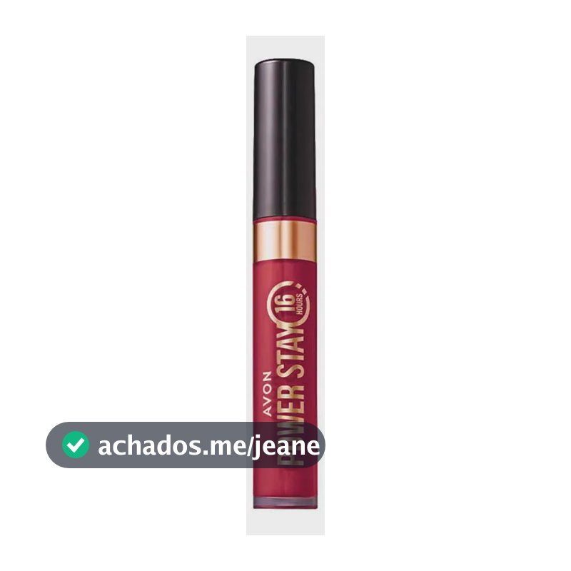 Batom Líquido Matte Avon Power Stay 16h Cor Vermelho Terra