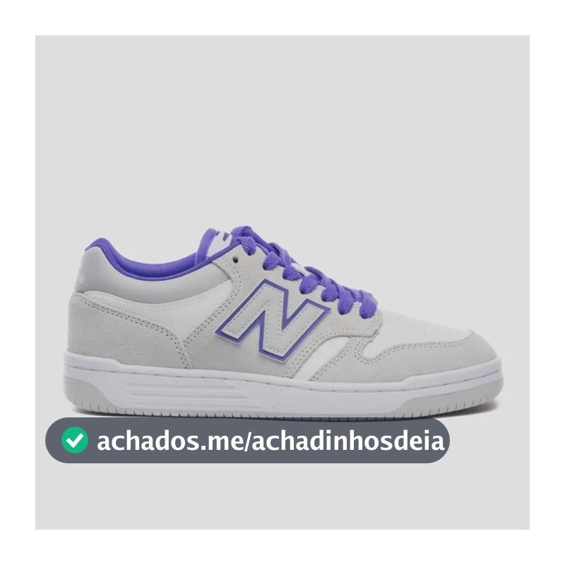 Tênis Casual Masculino E Feminino 480 Low New Balance Cinza Liso 39 Br