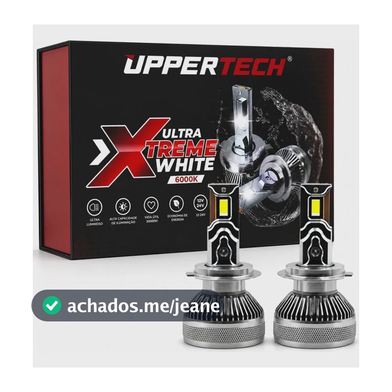 Lâmpada Led Ultra Xtreme White 120w Par 6000k 13.000 Lúmens H4 Branco Branco-frio