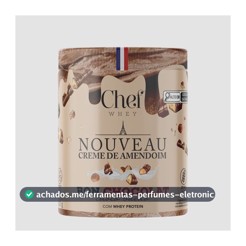 Pasta De Amendoim Premium com Whey Protein Sabor Choco Bueno 600g - Chef Whey
