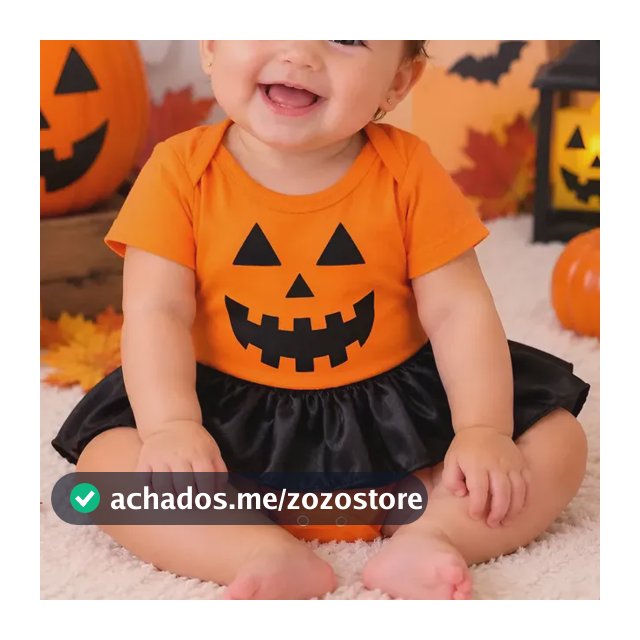 Fantasia Halloween Menina Bruxinha Roupa Mesversário + Laço