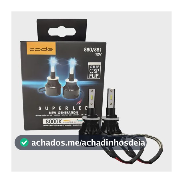 Par Super Led Techone 8000k H1 H3 H4 H7 H8/9/11 H16 Hb3/hb4