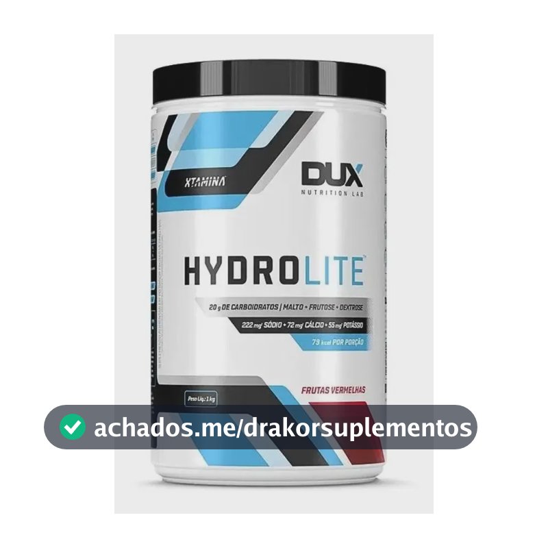 Hydrolite Repositor De Carboidratos 1kg - Dux Nutrition Sabor Frutas vermelhas