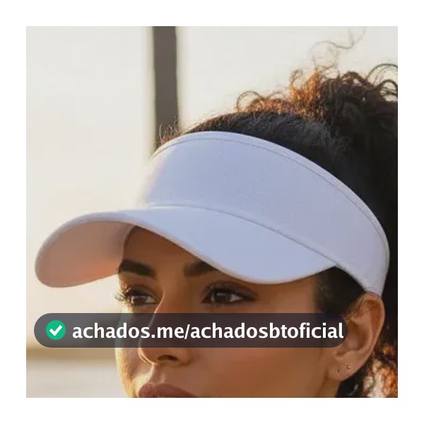 Viseira Esportiva Dry Fit Unissex Praia Academia Corrida Branco Uni Liso
