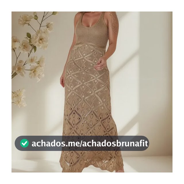 Vestido Longo Tricot Livora Feminino Alças Finas