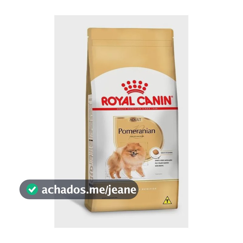 Ração Royal Canin Pomeranian Para Cães Adultos 2,5 Kg