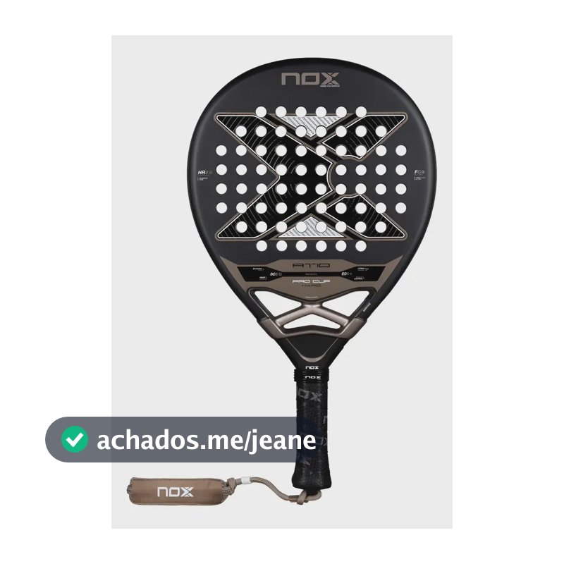 Raquete De Padel Nox At10 Pro Cup Hard 2026 Preto