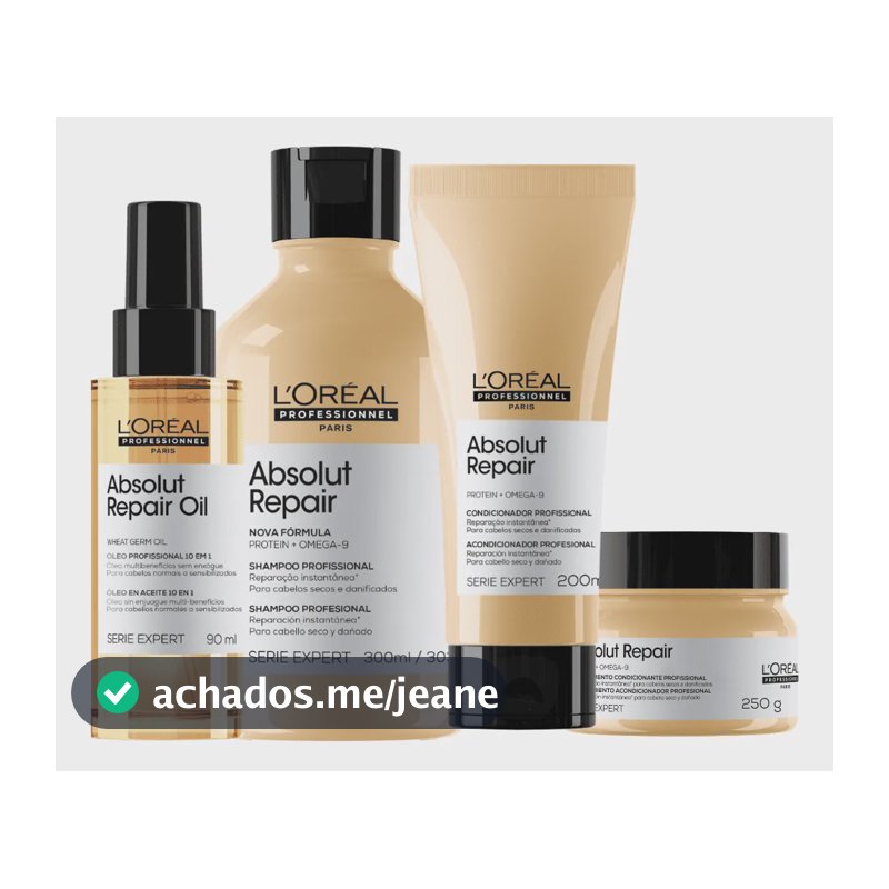 Kit L'oréal Pro Absolut Repair Gold Quinoa - 4 Produtos