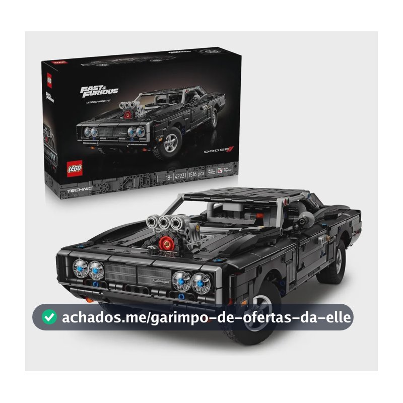 Lego Technic 42231 Velozes E Furiosos - Dodge Charger R/t 1516