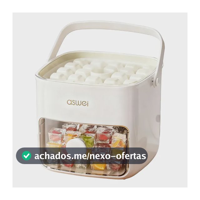 Forma De Gelo Pressionável 48 Cubos Com Caixa Dupla Camada