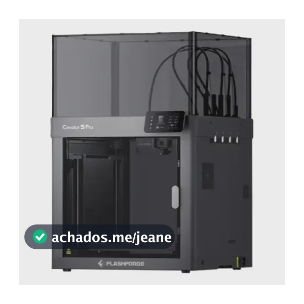 Impressora 3d Flashforge Creator 5 Pro Multicolor 4 Bicos 127/220v Cinza-escuro