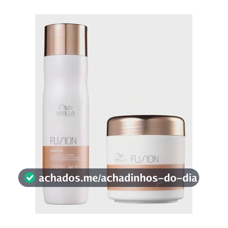 Kit Wella Professionals Fusion Shampoo 250ml + Máscara 150ml