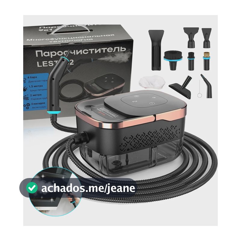 Limpador A Vapor Pressurizado De Alta 2500w Portátil 1250ml Ouro Rosa E Preto 220v