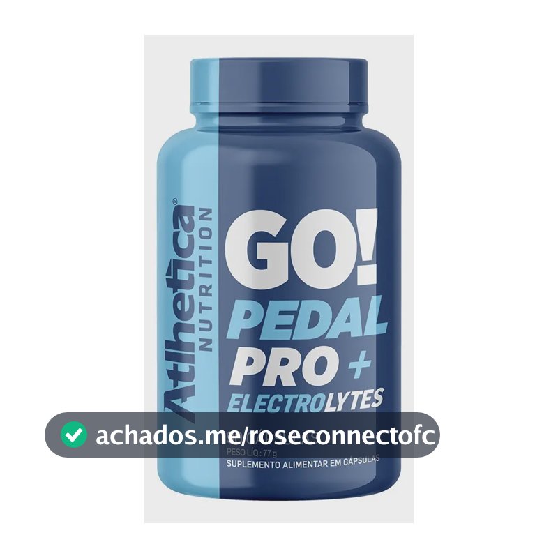 Atlhetica Go! Pedal Pro Cápsulas Eletrólitos Suplemento Esportivo 90 Cáps