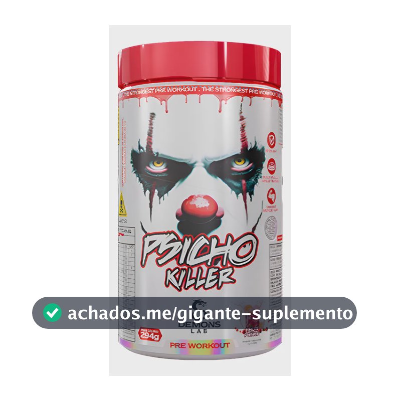 Pre Treino Psicho Killer Fruit Punch 300g - Demons Lab Suco De Frutas