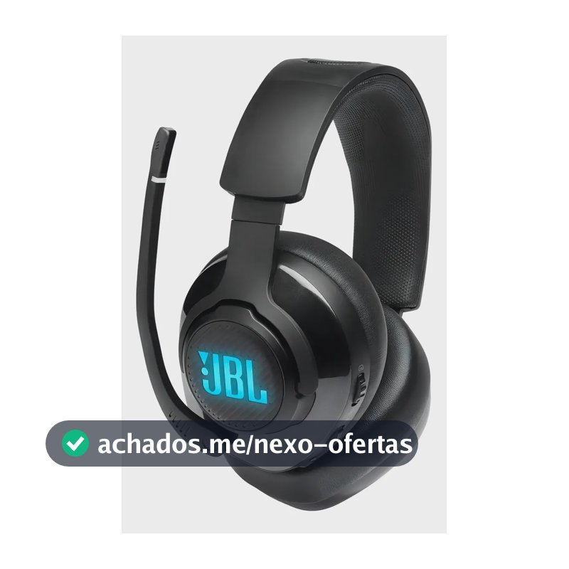 Headset over-ear Gamer Quantum 400 Preto LED JBL