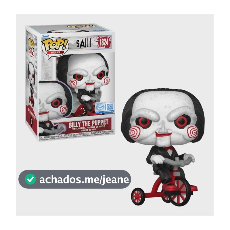 Boneco Funko Pop! Plus Jogos Mortais - Billy No Triciclo