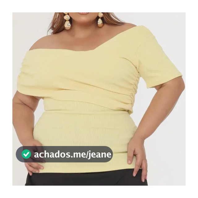 Blusa Feminina Plus Size Pala Assimétrica Veste Gg Ao G2