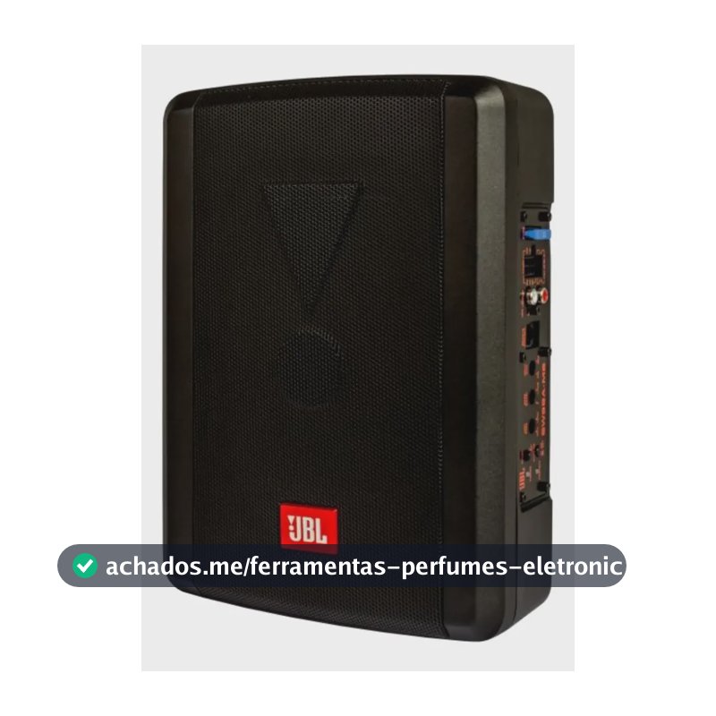 Caixa Amplificada Ativa Jbl Sw68a-ms Slim 6x8 100w Rms Preto