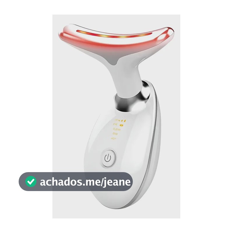 Massageador Facial Led Lift Anti Ruga Skincare Rosto Pescoço 127/220v