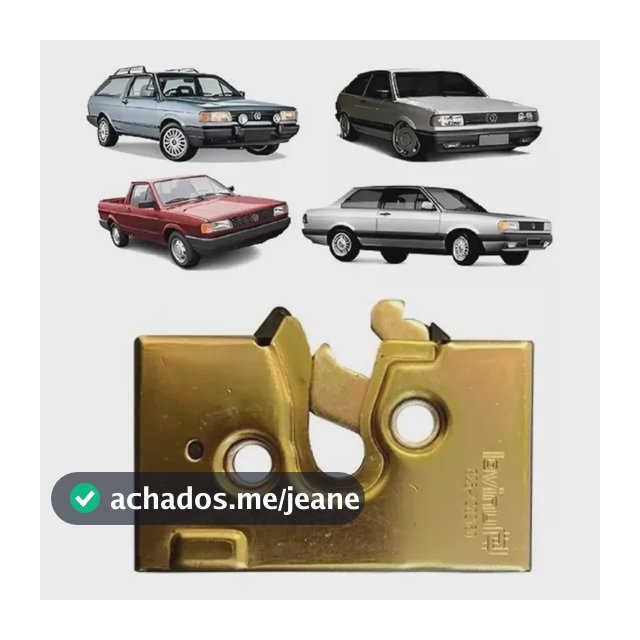 Fechadura Porta Gol Quadrado 88 89 90 91 92 93 94 95 -parati