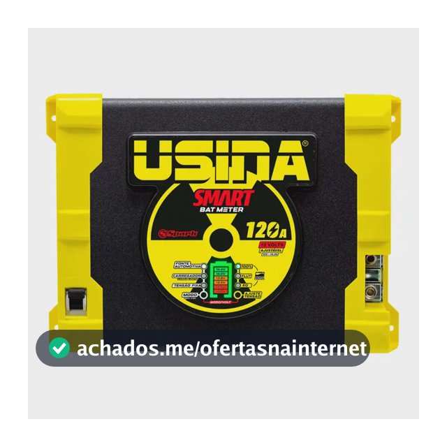 Fonte Usina 120a Bivolt Automotiva Amarelo