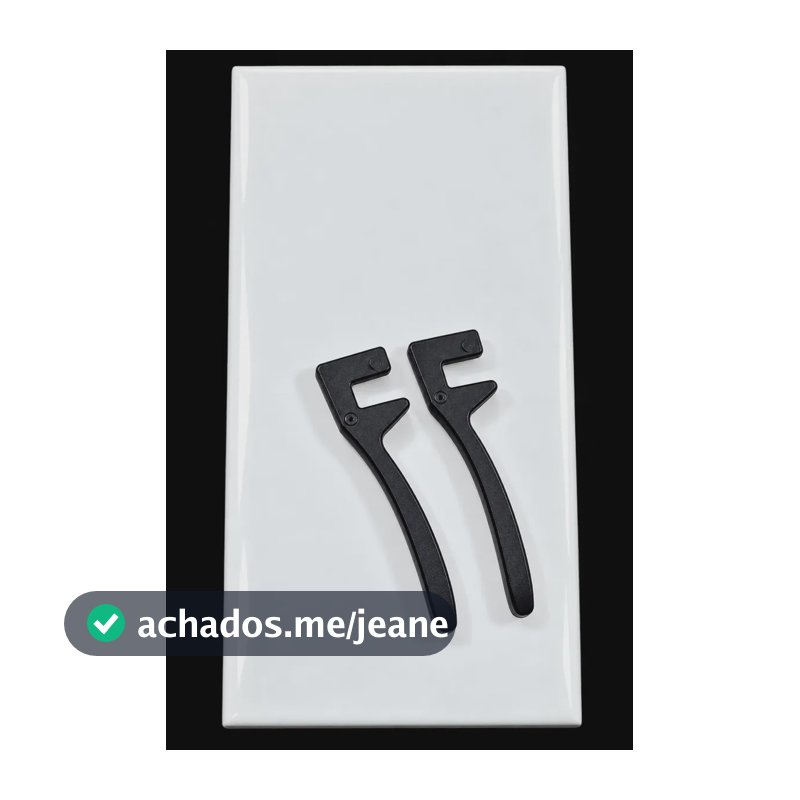 10 Quadros Decorativos Azulejo 10x20 + Suporte P/ Sublimação Branco Preto
