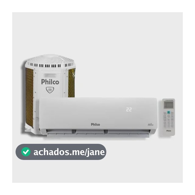 Ar Condicionado Inverter Philco 9000 Btus Frio 220v Pac9ft Branco 220v