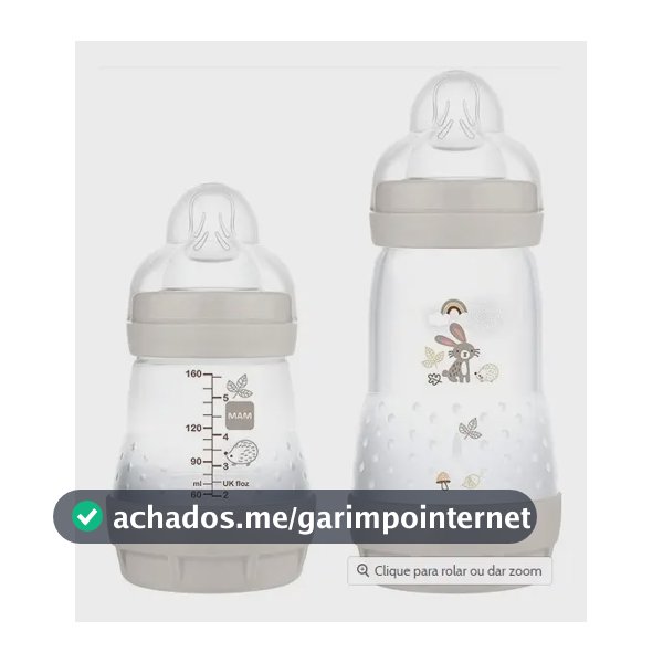 Mamadeira Mam Bebê Easy Start Neutro Cinza 130 260 Ml 02pçs