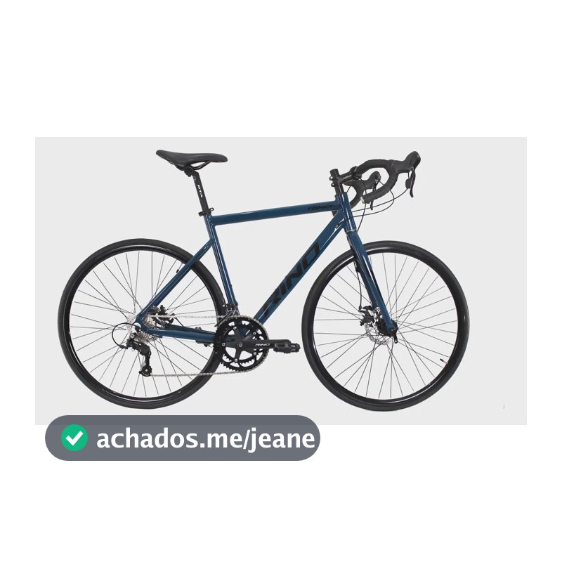 Bicicleta Aro 700 Rino Speed Gaya Aluminio 2x9v Disc Cor Azul-petróleo Tamanho do quadro 55 cm